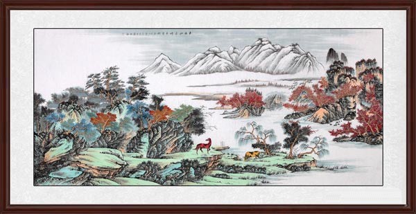 董事長(zhǎng)辦公室設(shè)計(jì)時(shí)掛哪些裝飾畫，可以襯托出品味和修養(yǎng)《春去秋冬時(shí)來運(yùn)轉(zhuǎn)》