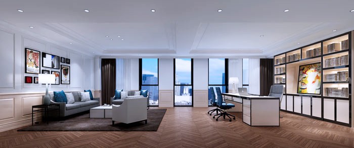 時尚、簡約總經(jīng)理辦公室的設(shè)計