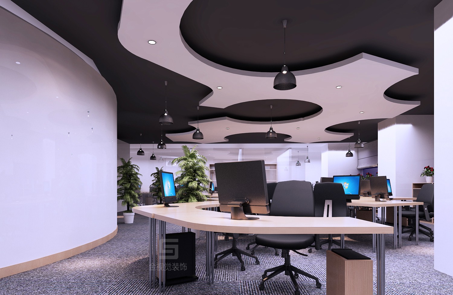 游戲公司辦公區(qū)設(shè)計