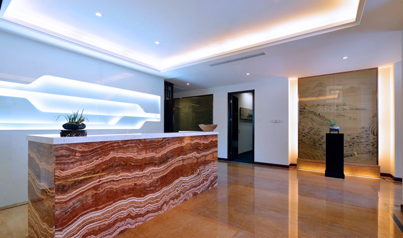 投資公司辦公室前臺設計