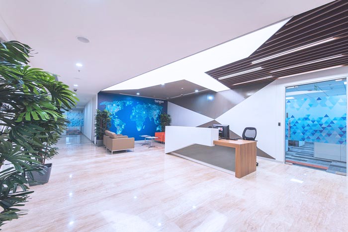 互聯(lián)網服務公司前臺區(qū)域設計