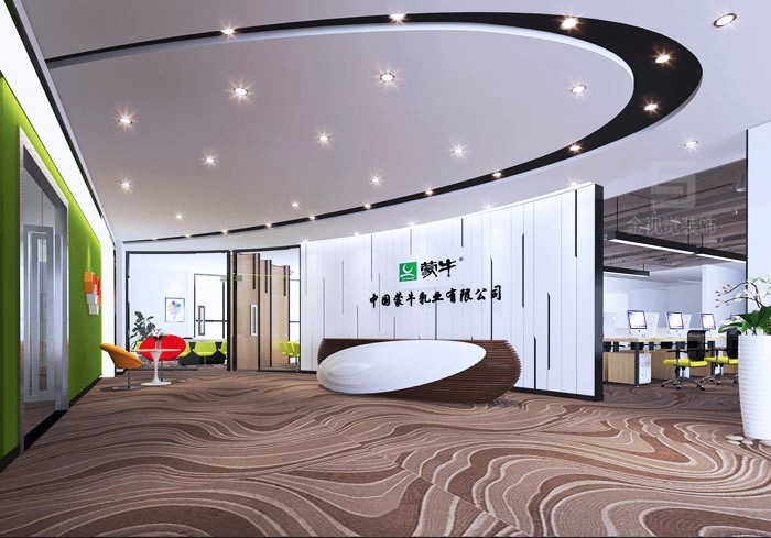 傳統(tǒng)行業(yè)辦公前臺裝修