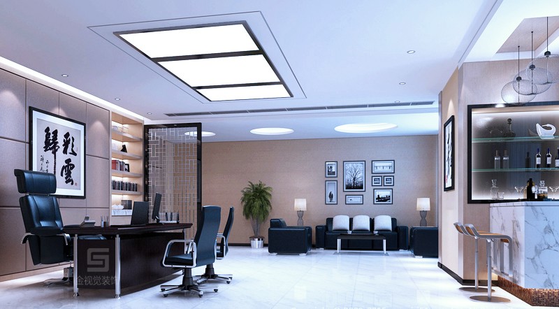 國企總經(jīng)理室設計