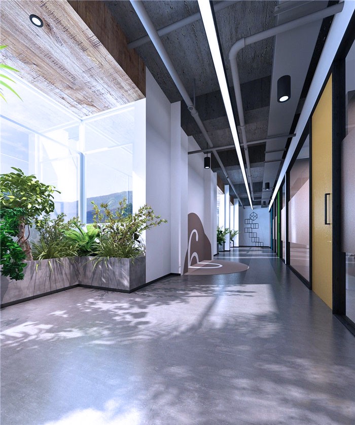 辦公室過道區(qū)域設計