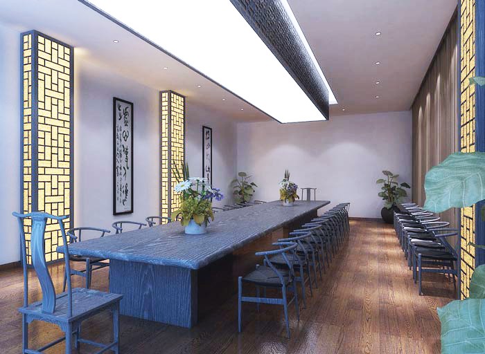 中式風(fēng)格會議室的設(shè)計