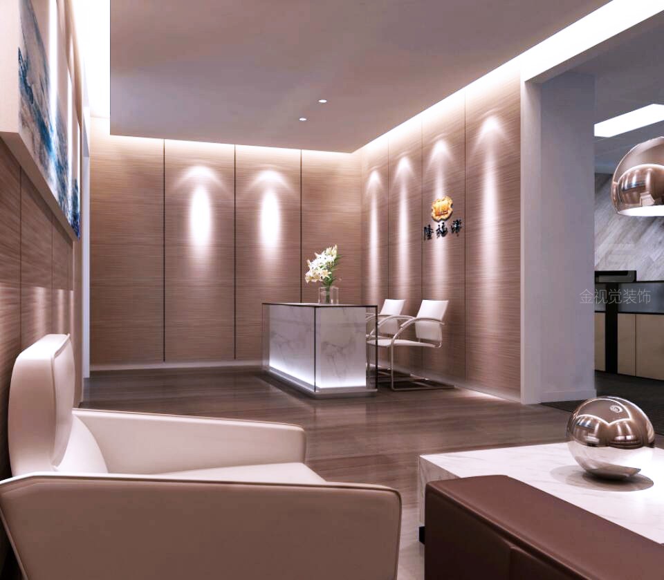 金融公司辦公室前臺設計