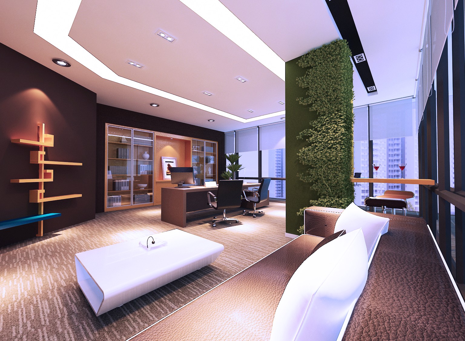 網(wǎng)絡(luò)公司總經(jīng)理室設(shè)計