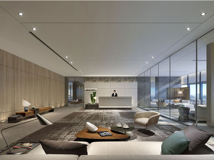 1500平方米北京路云無(wú)線科技辦公室裝修案例