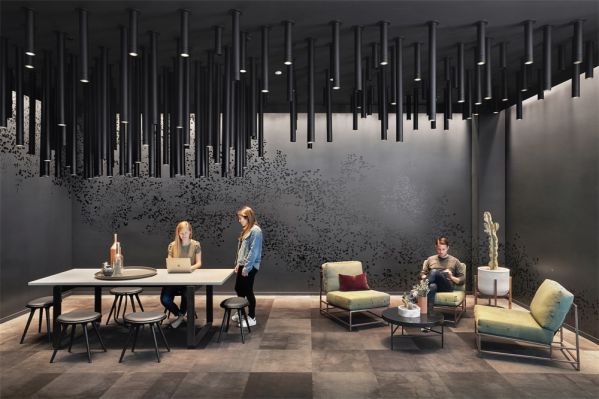 辦公室裝修寫(xiě)字樓裝修中整木定制&板式定制互相跨界，區(qū)別在哪？